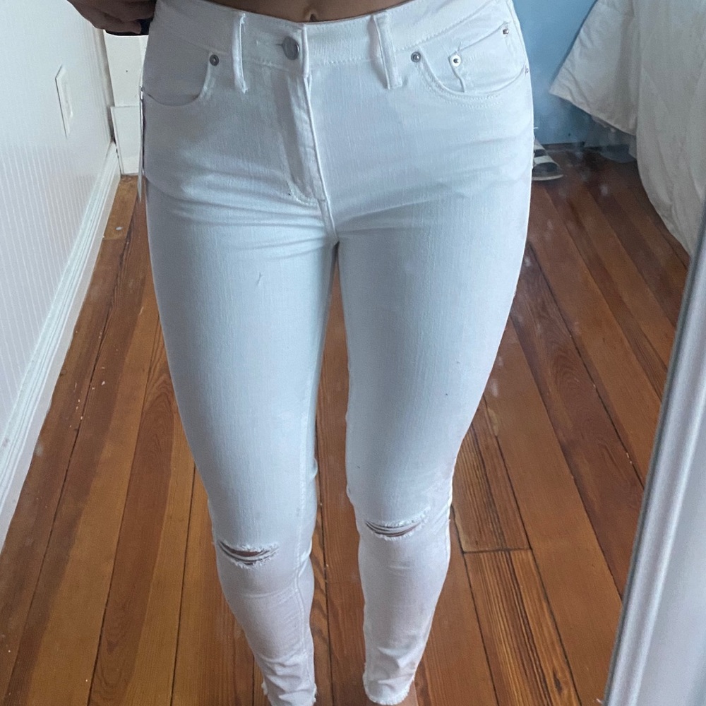 white jeans